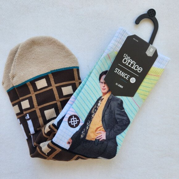 Stance Other - The Office Stance Dunder Mifflin Dwight Schrute Crew Socks Medium Unisex Soft